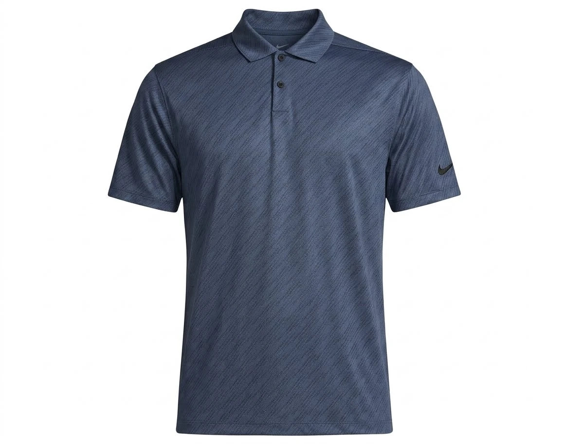 Nike Dri-FIT Vapor Men\'s Striped Golf Polo, Thunder Blue/Black Sz Med DH0811-437