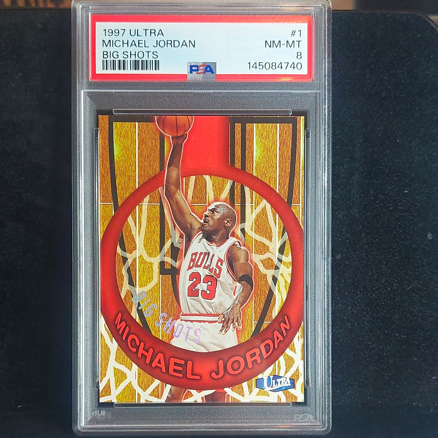 Fleer Ultra 1997-98 Big Shots Michael Jordan #1 BS PSA 8 Chicago Bulls