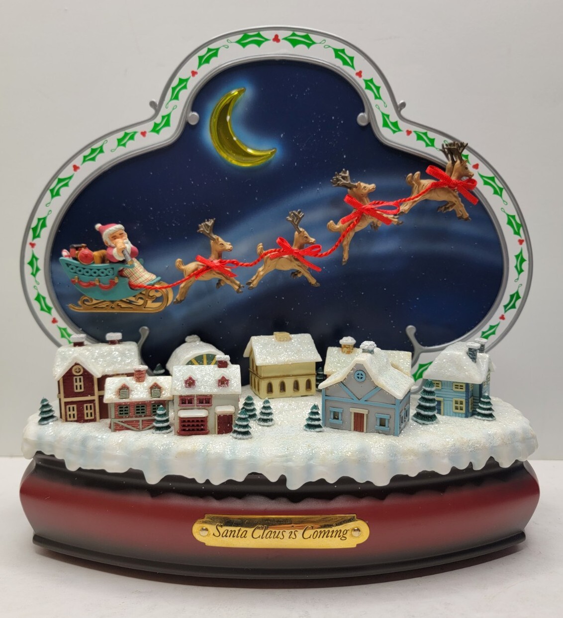 1990 Enesco Santa's Coming to Town Animated - Small World Music - 566012