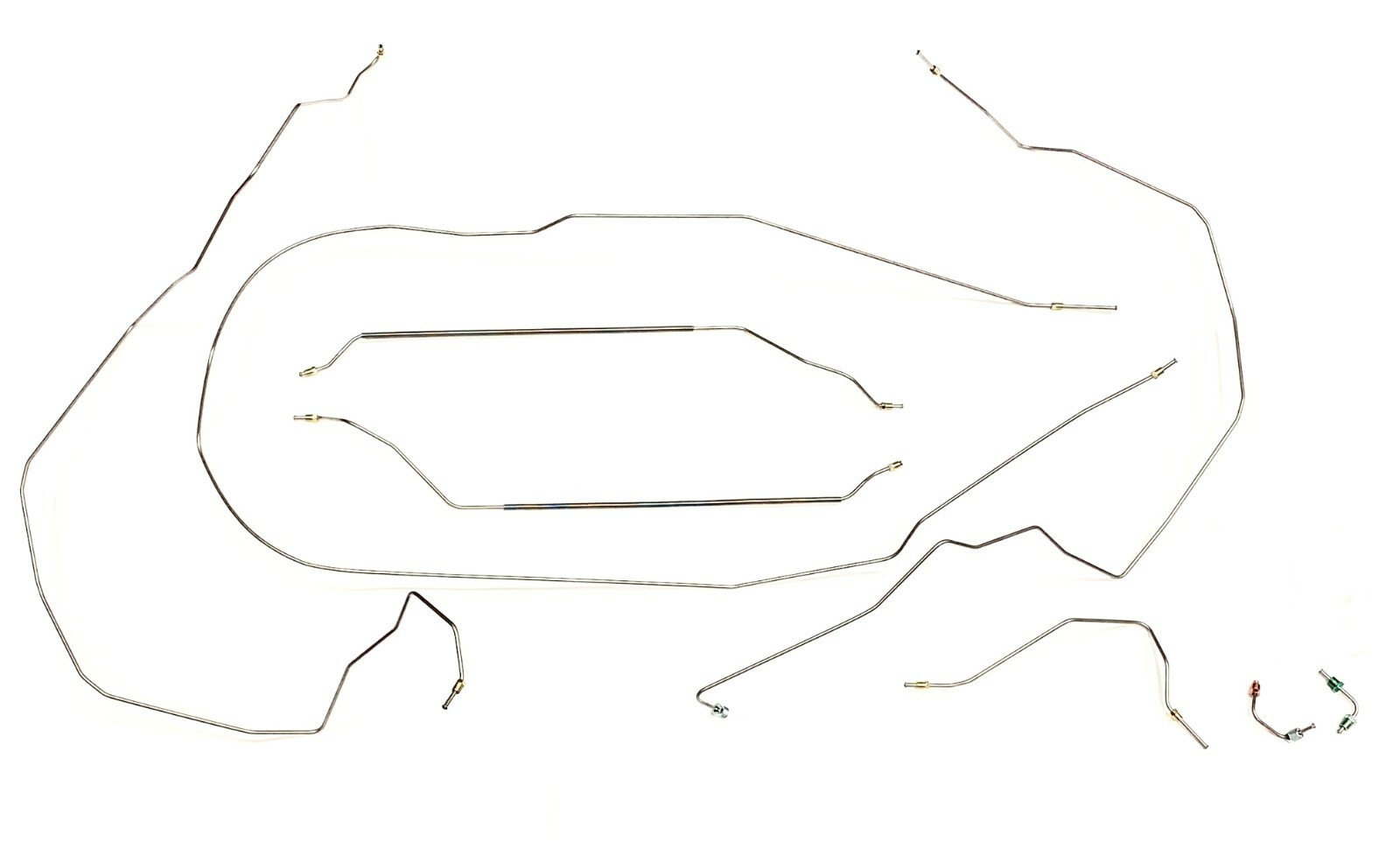 Complete Galfan Coated Steel Prebent Brake Line Kit For Power 4 Wheel Disc. Complete Galfan Coated Steel Prebent Brake Line Kit For Power 4 Wheel Disc.