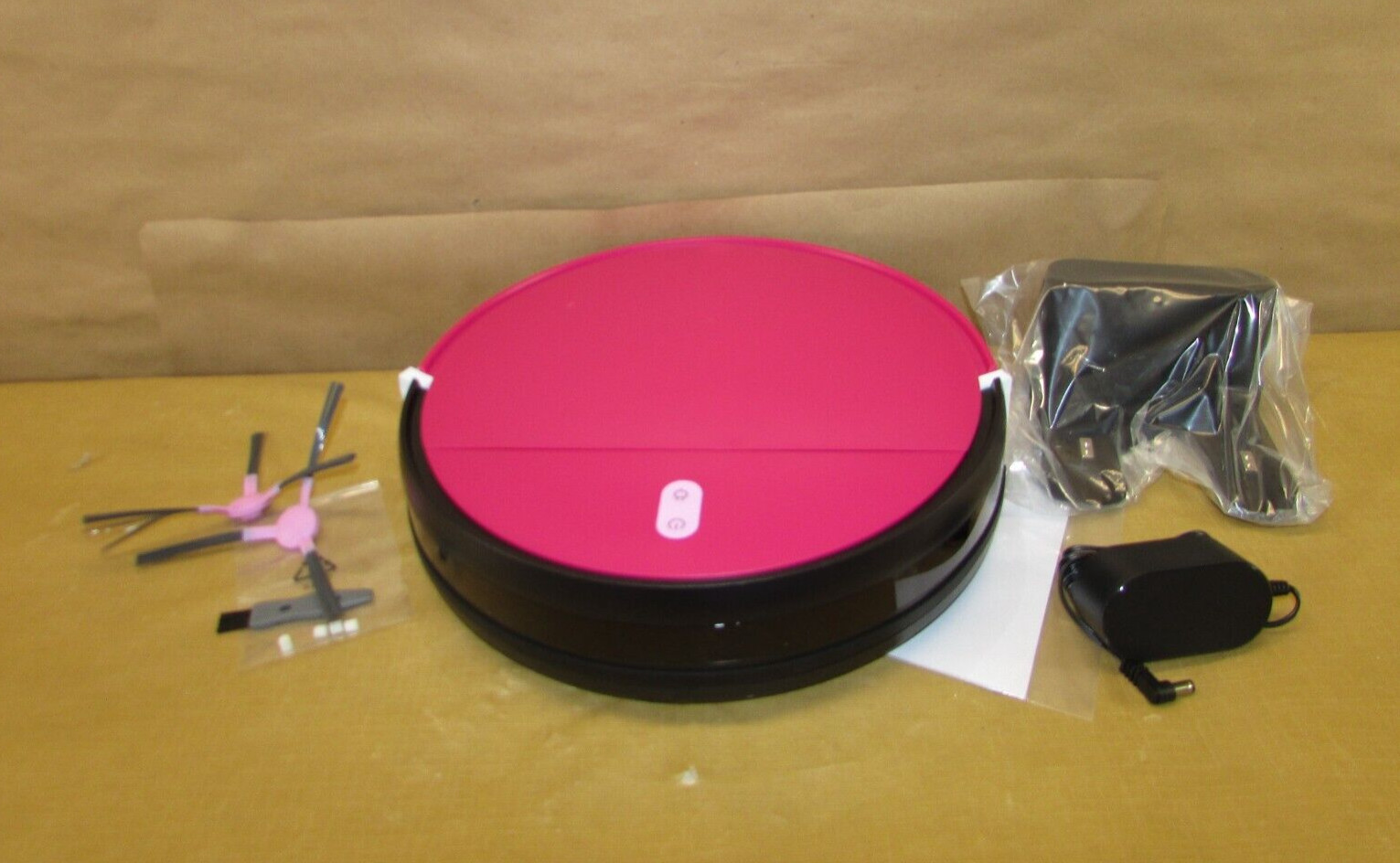 Robot Vacuum Mop bObsweep Pink WiFi Self Cleaning Pet Hair Auto Charger