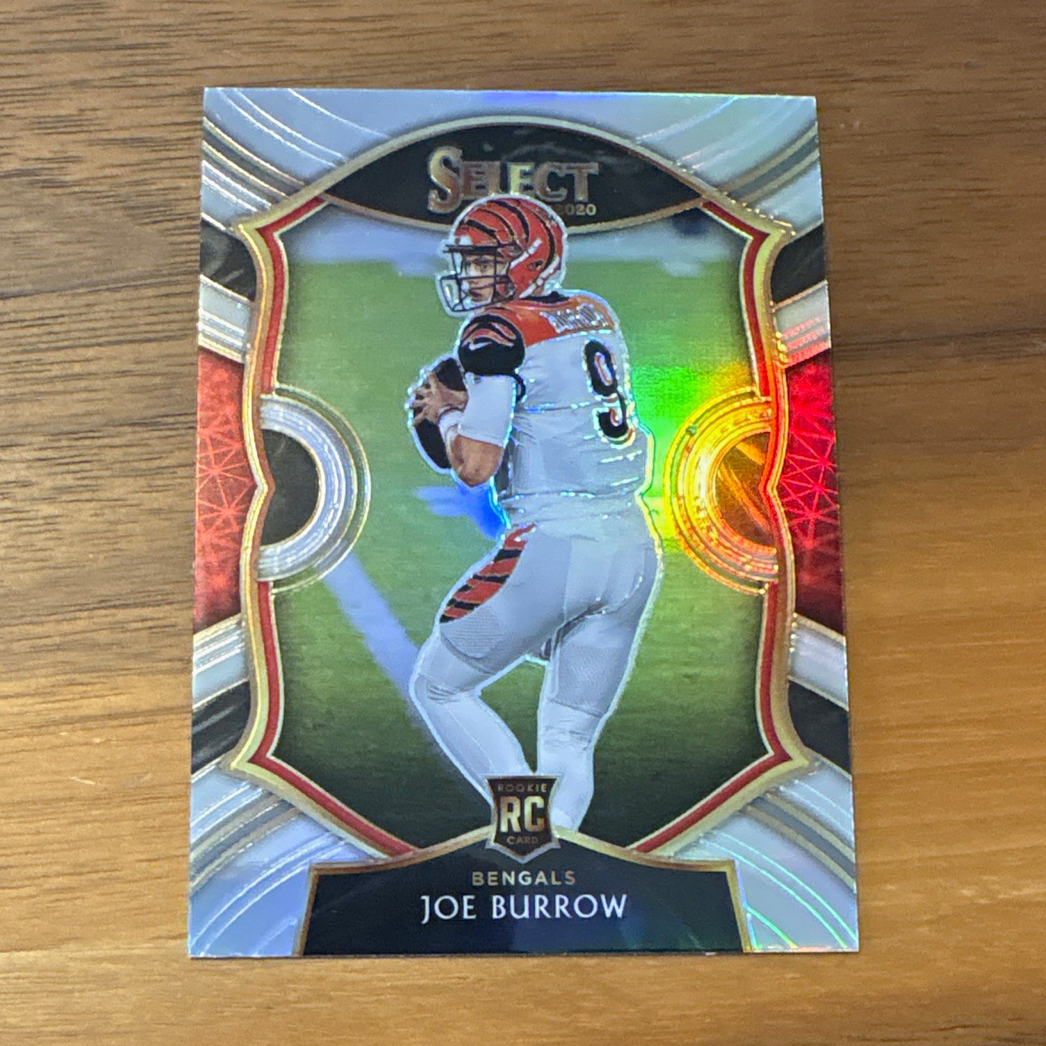 2020 Panini Select Joe Burrow #46 Silver Prizm Concourse (RC) Bengals 2020 Panini Select Joe Burrow #46 Silver Prizm Concourse (RC) Bengals