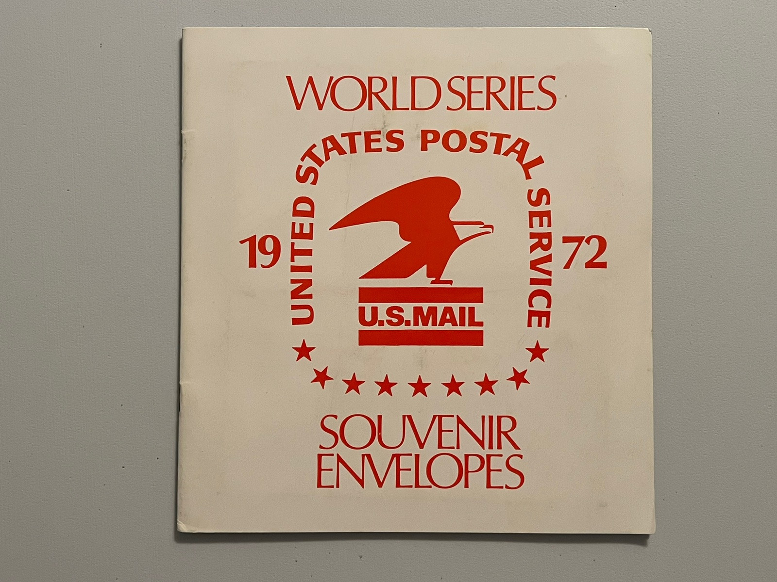 GandG Stamps US Event Cover Booklet 1972 World Series Red’s A’s Full Set USPS
