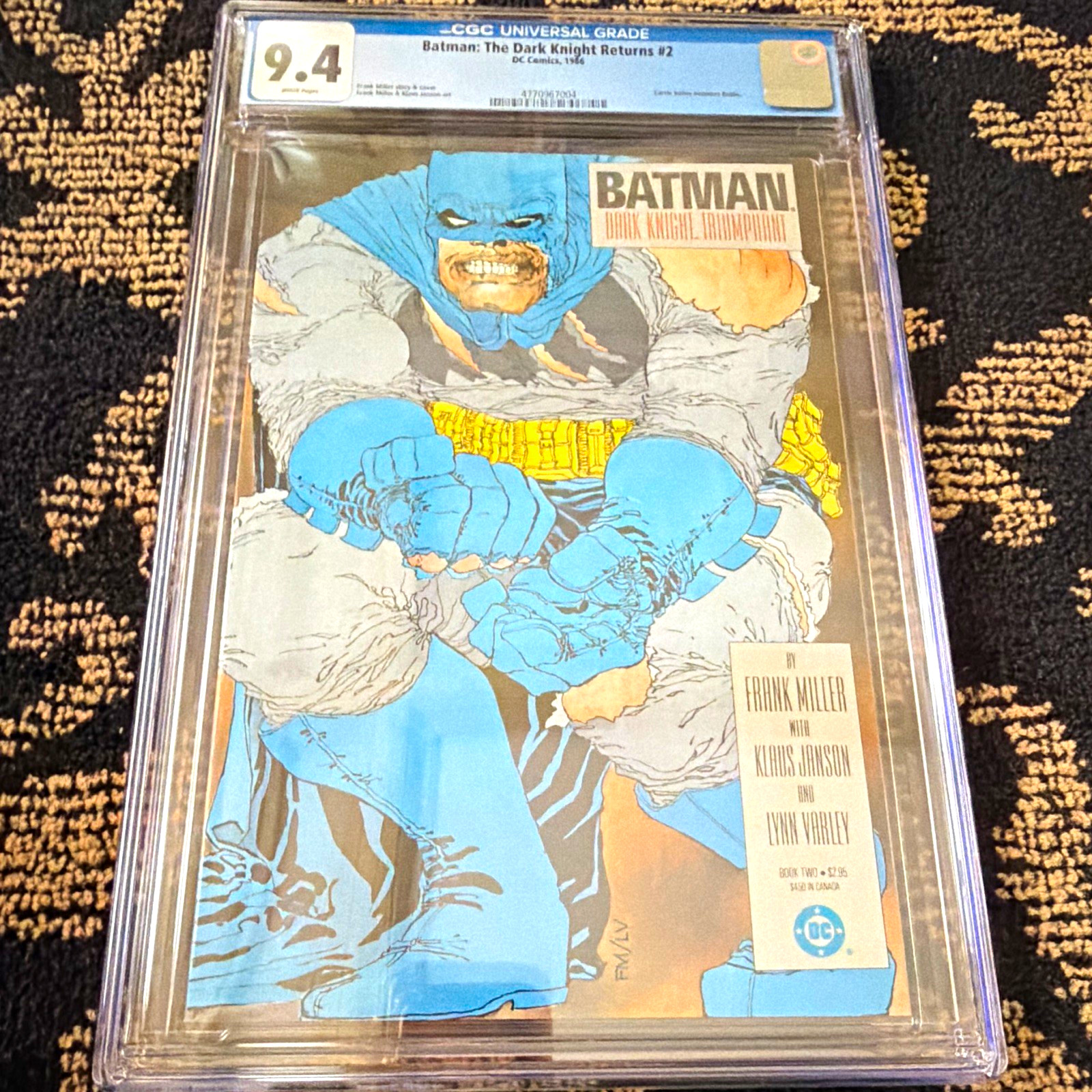 Batman: The Dark Knight Returns #2 CGC 9.4 (1986) DC Comics Frank Miller Batman: The Dark Knight Returns #2 CGC 9.4 (1986) DC Comics Frank Miller