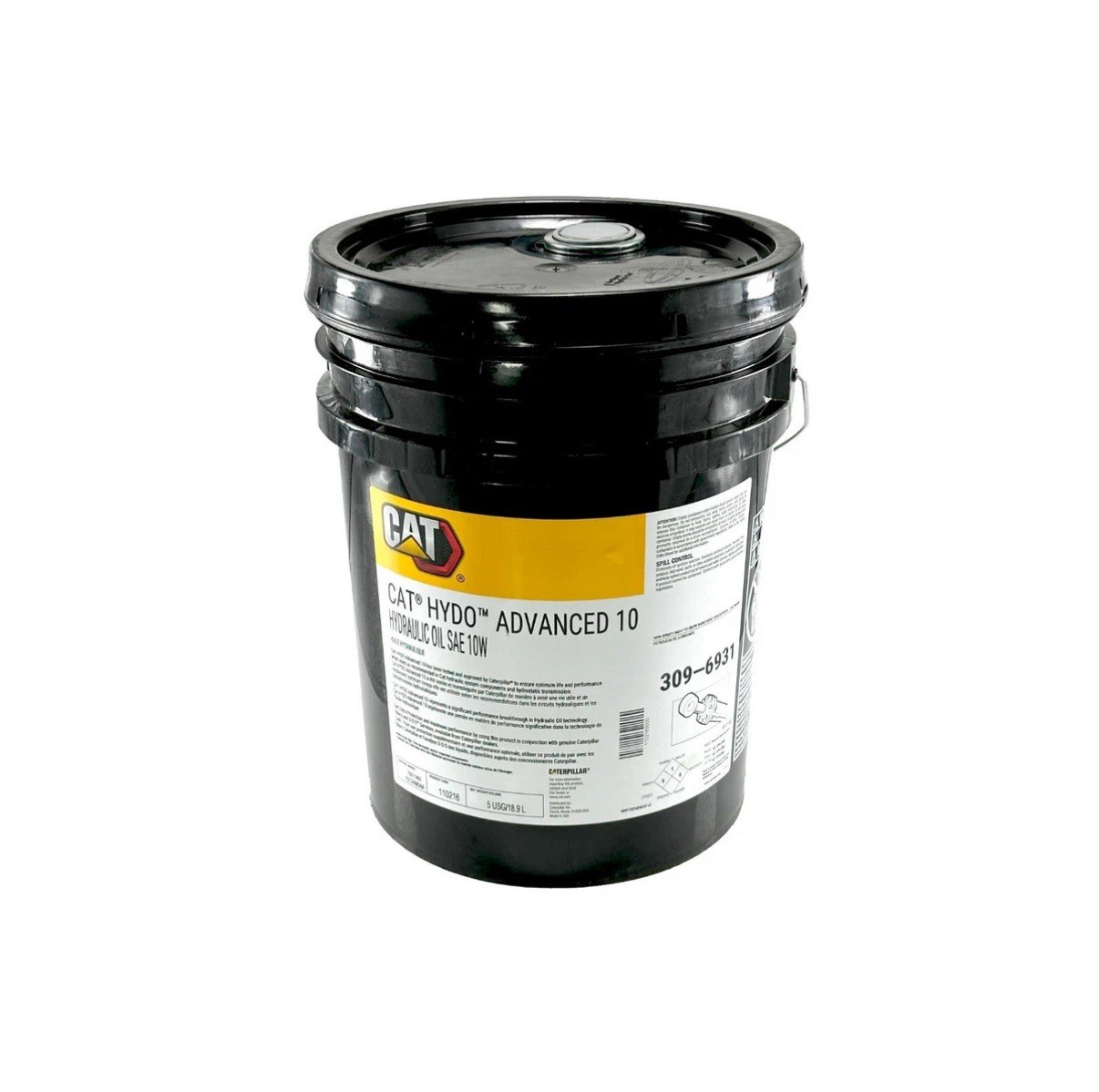 Cat OEM 309-6931 HYDO Advanced 10 Hydraulic Oil, SAE 10W | 5 Gallons Cat OEM 309-6931 HYDO Advanced 10 Hydraulic Oil, SAE 10W | 5 Gallons