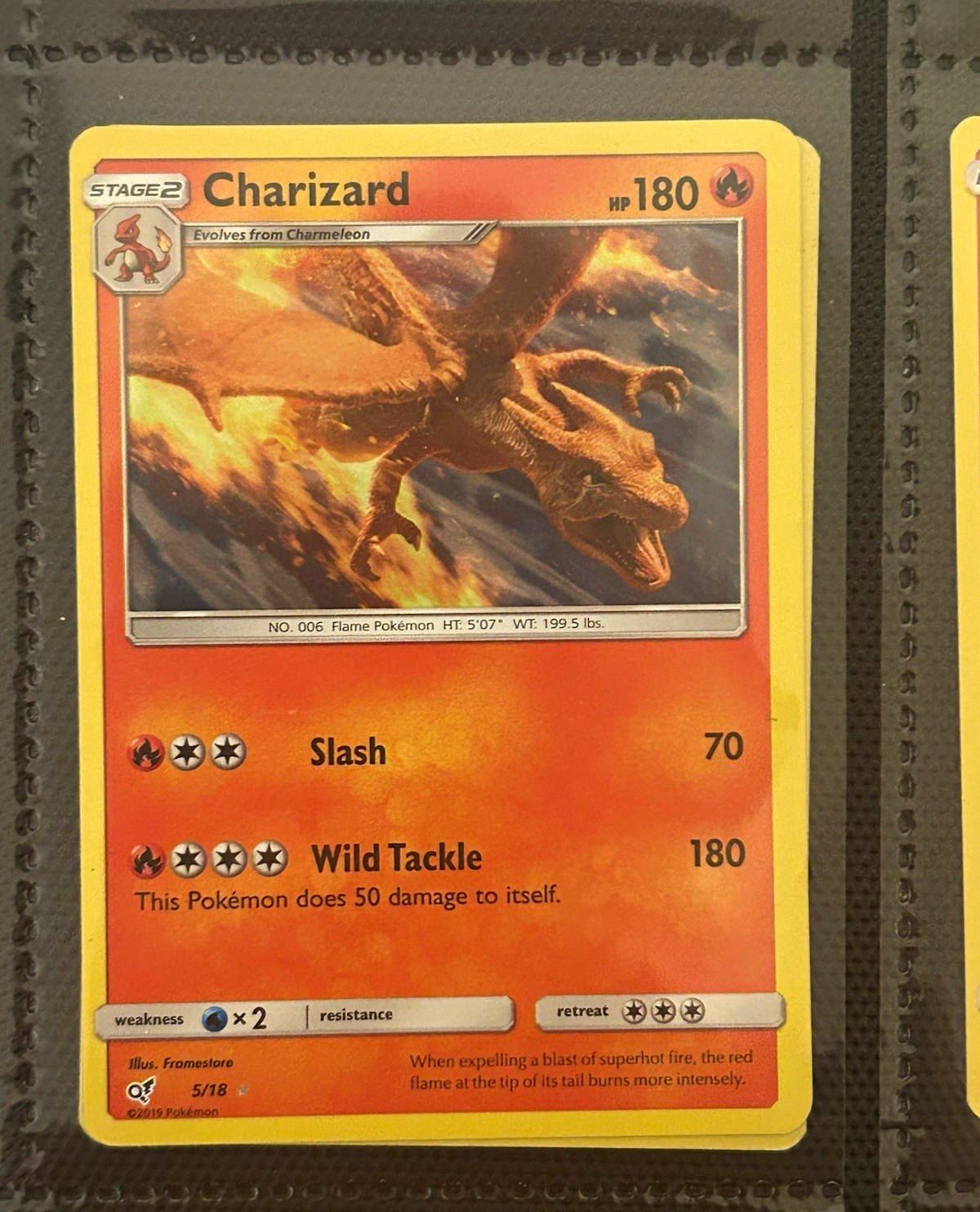 The Pokemon Company Charizard 5/18 Detective Pikachu Holo Rare Stage 2 HP 180 The Pokemon Company Charizard 5/18 Detective Pikachu Holo Rare Stage 2 HP 180