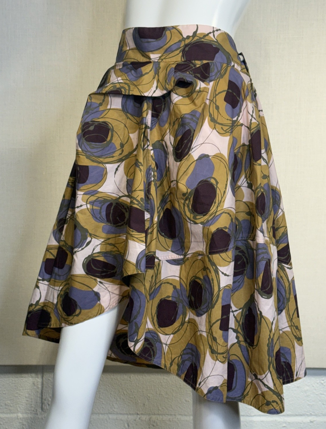 2004 MARNI Abstract Doodle Print Cotton IT42 US10, VTG Consuelo Castiglioni Era 2004 MARNI Abstract Doodle Print Cotton IT42 US10, VTG Consuelo Castiglioni Era