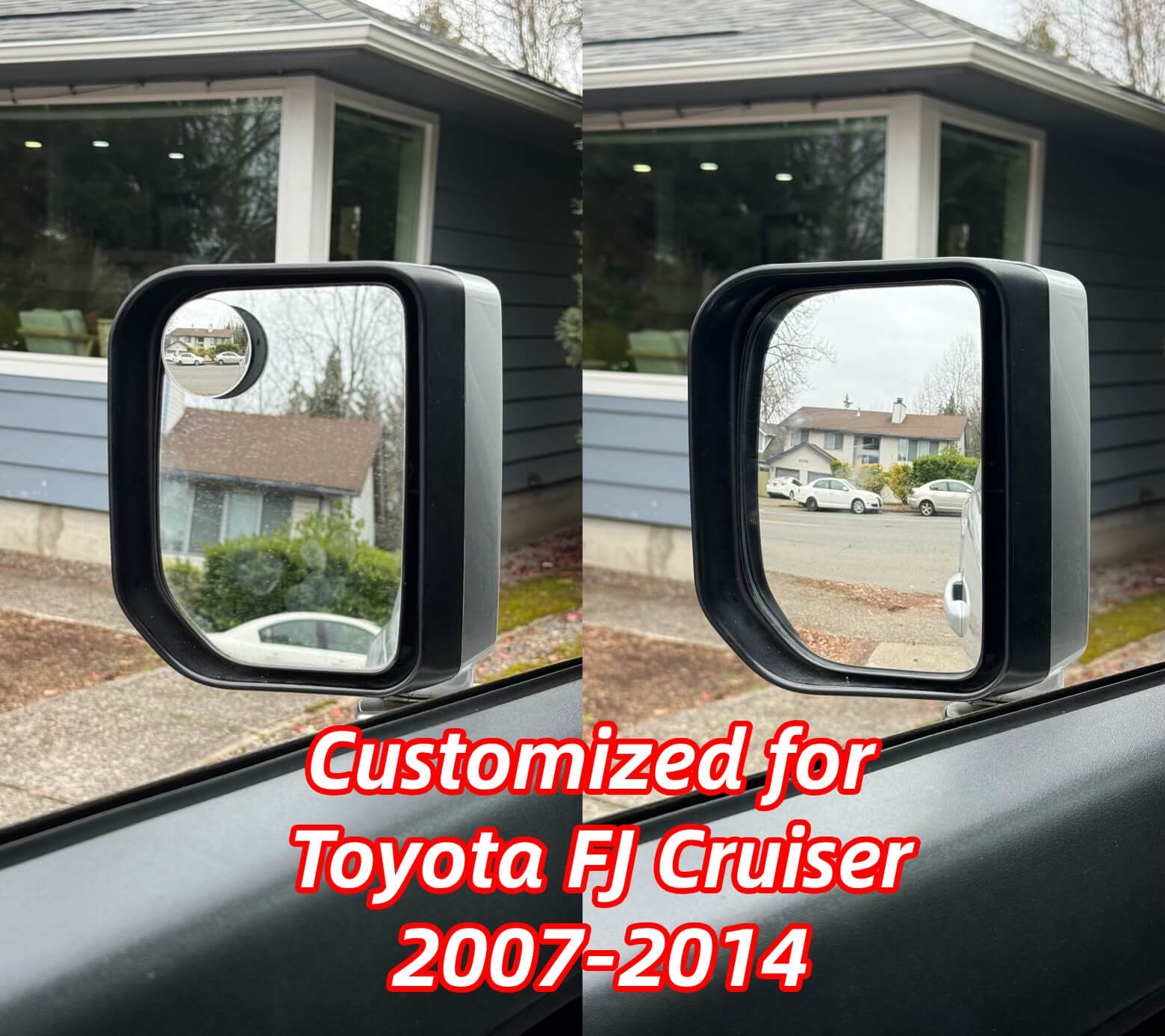 Toyota FJ Cruiser 2007–2014 Customized Ultra Wide-Angle Side Mirrors