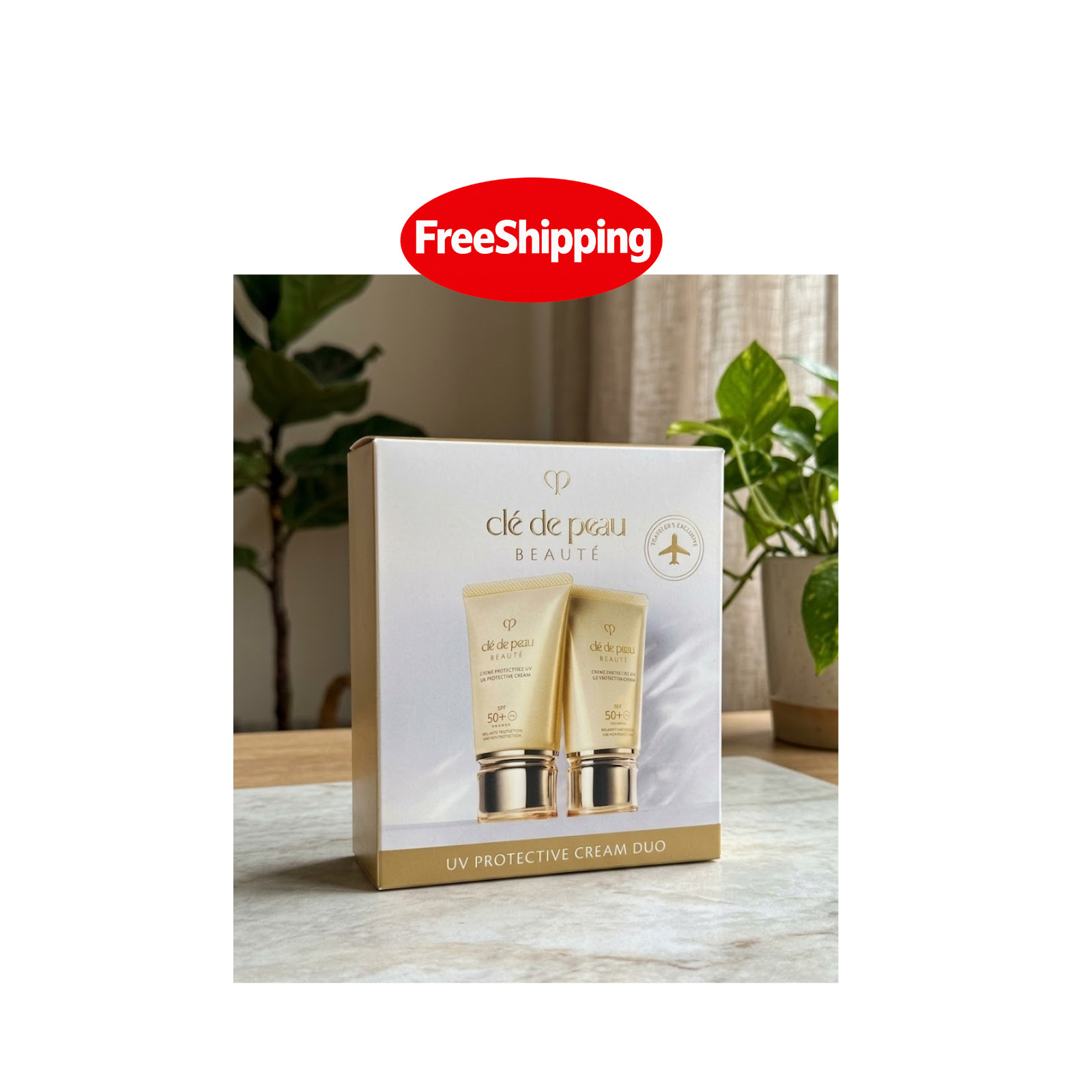 Cle De Peau Beaute UV Protective Cream SPF 50+ 1.8oz/50ml (PACK OF 2) Sealed Box Cle De Peau Beaute UV Protective Cream SPF 50+ 1.8oz/50ml (PACK OF 2) Sealed Box