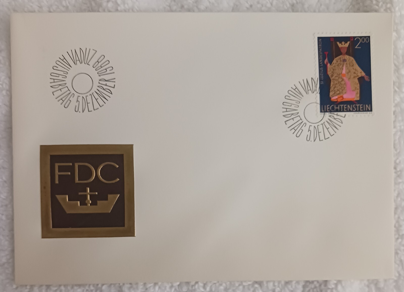 LIECHTENSTEIN 1968- CHURCH CARTRIDGE - FDC - VF