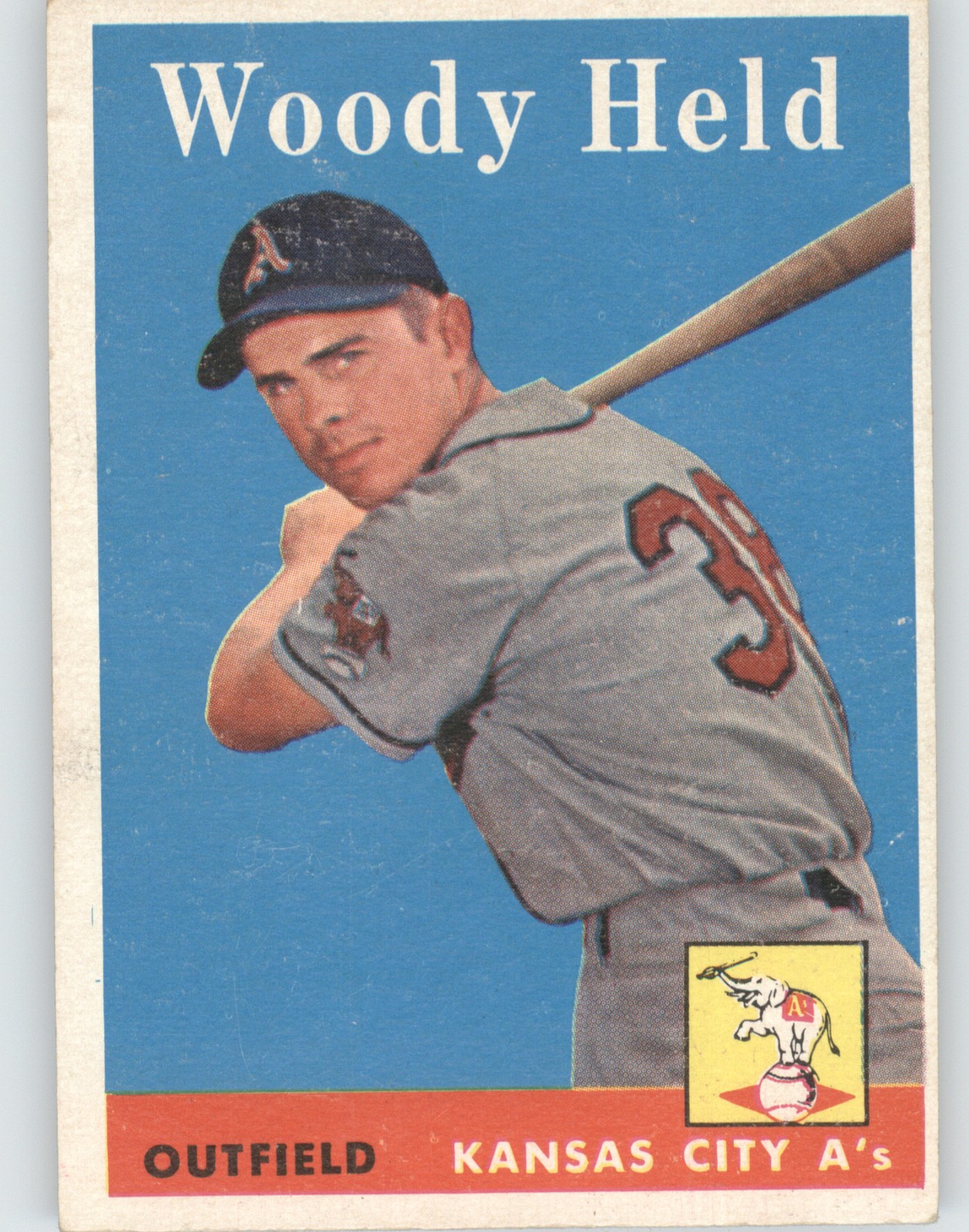 1958 Topps #202 Woodie Held 1958 Topps #202 Woodie Held
