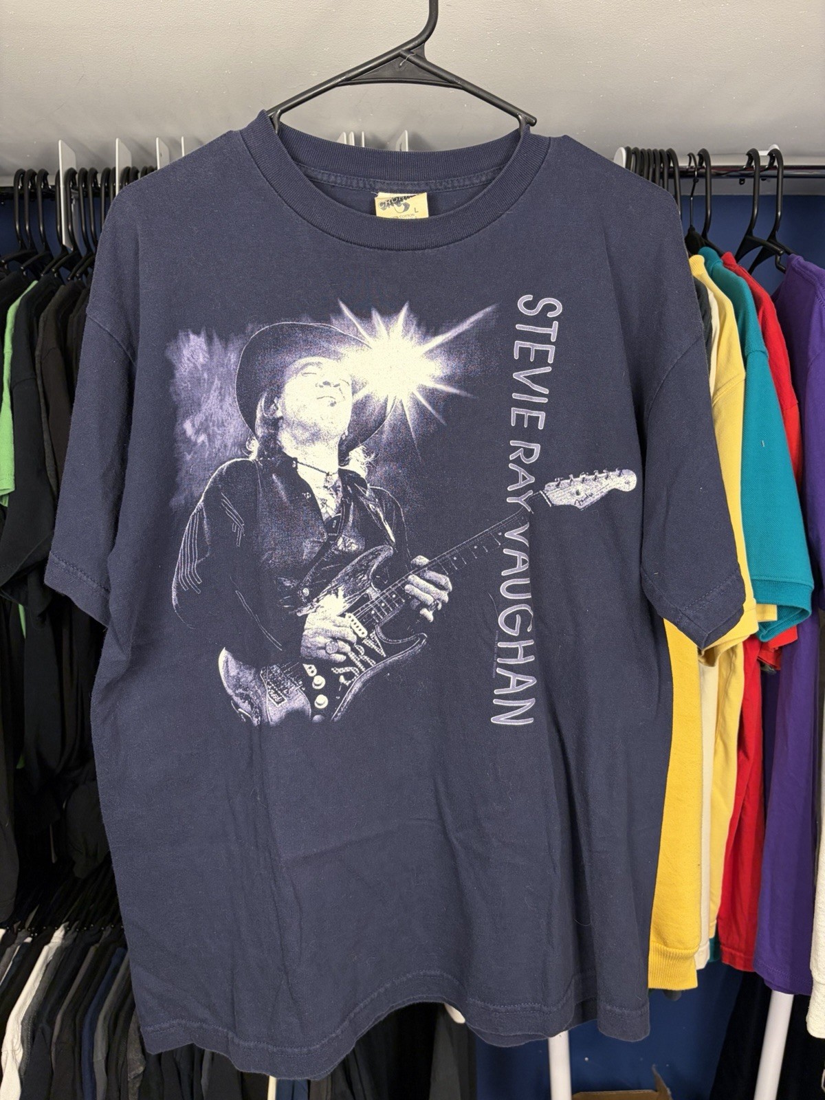 Cronies Tag Stevie Ray Vaughan 1995 Vintage Men\'s Size L T-Shirt Cronies Tag Stevie Ray Vaughan 1995 Vintage Men\'s Size L T-Shirt