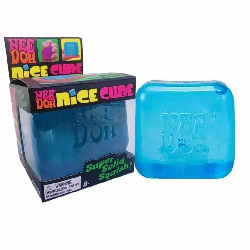 Nice Cube Blue Ice Squishy Fidget Stress Relief Toy Authentic NEW