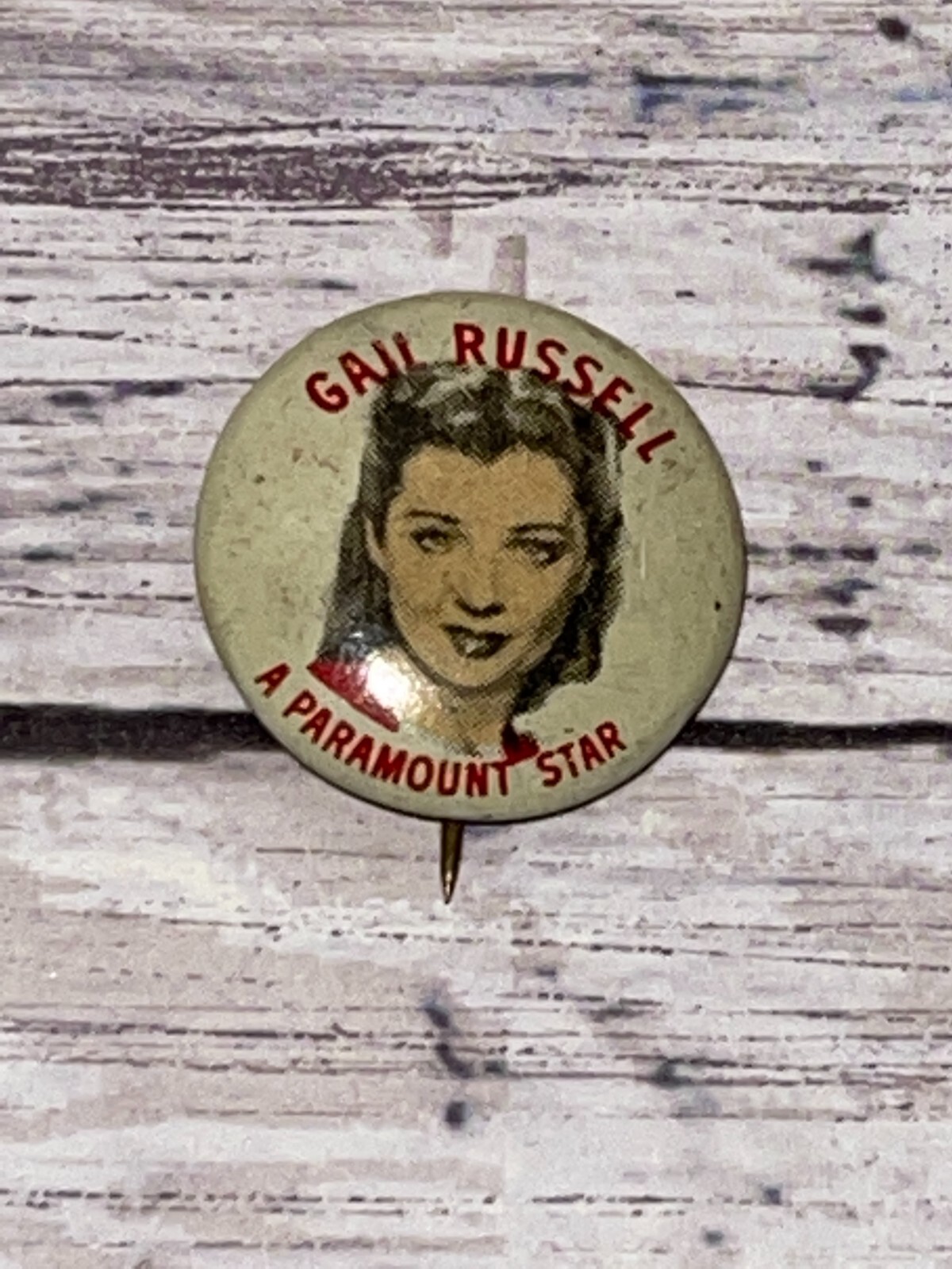 Vintage c1940\'s Gail Russell Paramount Star Quaker Cereal 3/4\ Vintage c1940\'s Gail Russell Paramount Star Quaker Cereal 3/4\