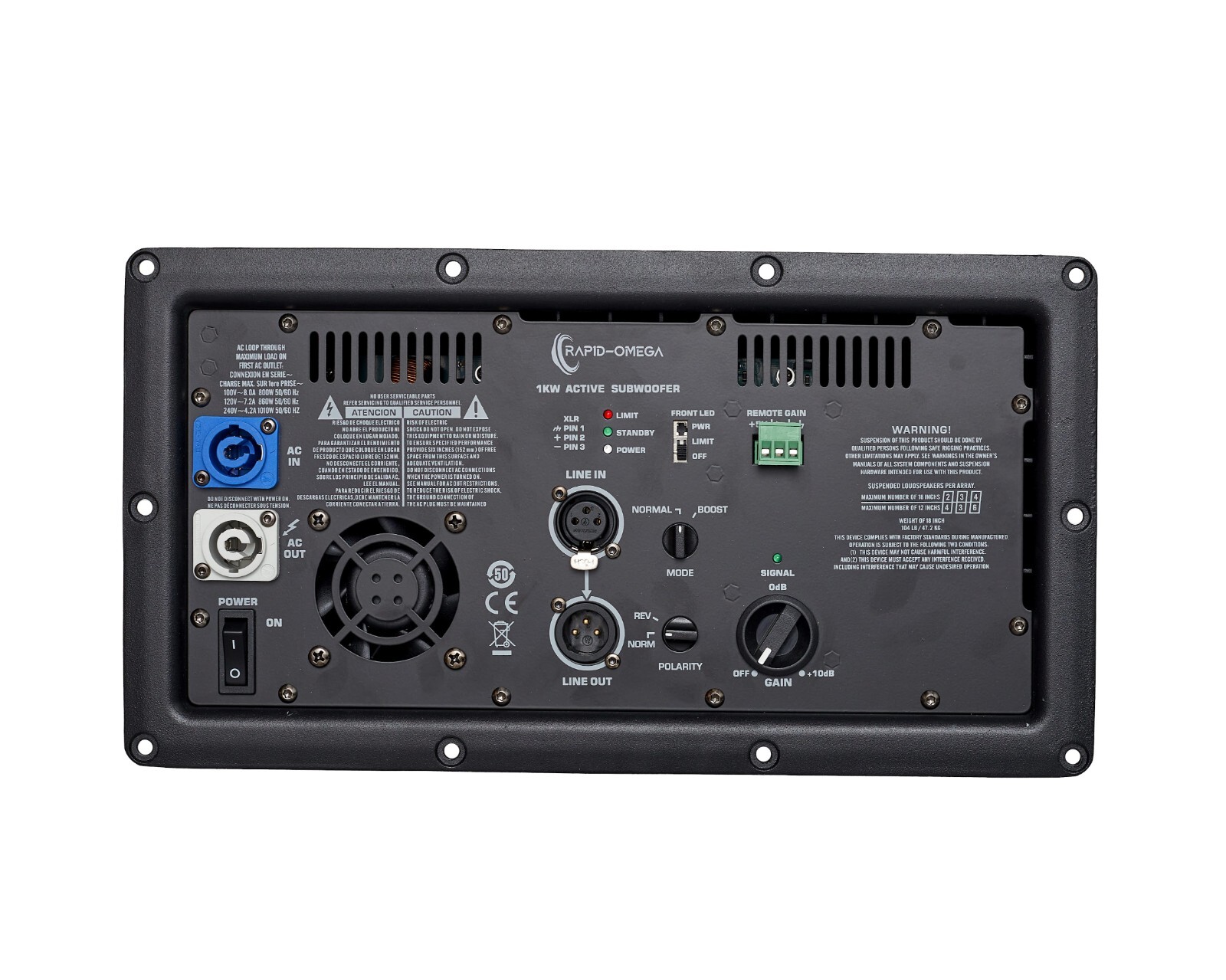 Replacement Amplifier for QSC KW181, KLA181, K-Sub Module Powered Speakers