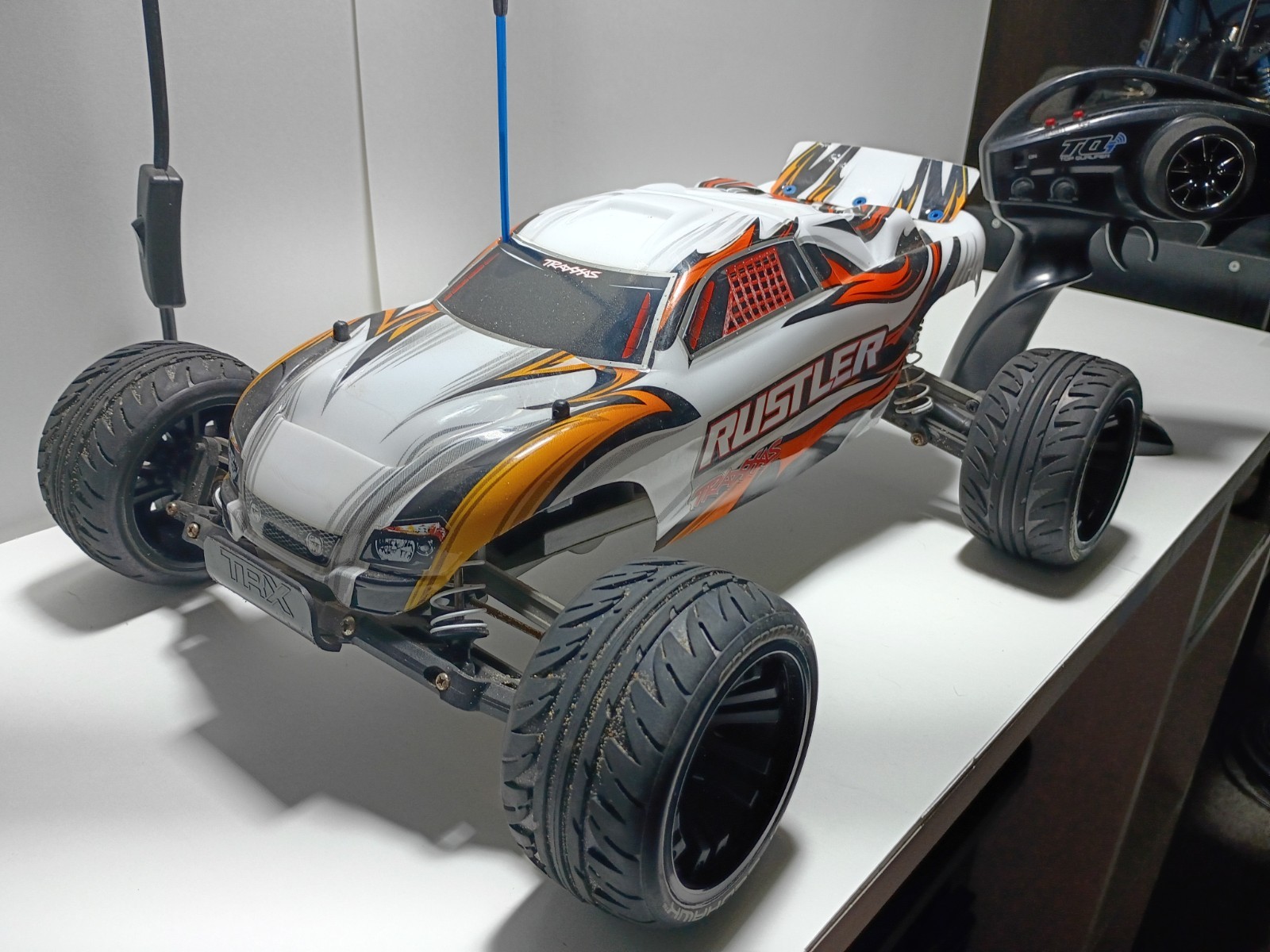 Traxxas Rustler 2wd XL 5 Titan 550 12t. Tqi Radio. Rtr Speed Treads Read* Traxxas Rustler 2wd XL 5 Titan 550 12t. Tqi Radio. Rtr Speed Treads Read*