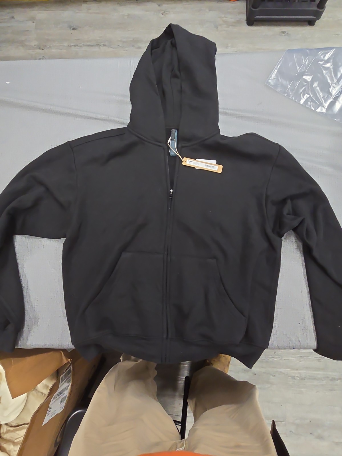 New Skims Cotton Fleece Classic Zip-Up Hoodie Women\'s US Size M