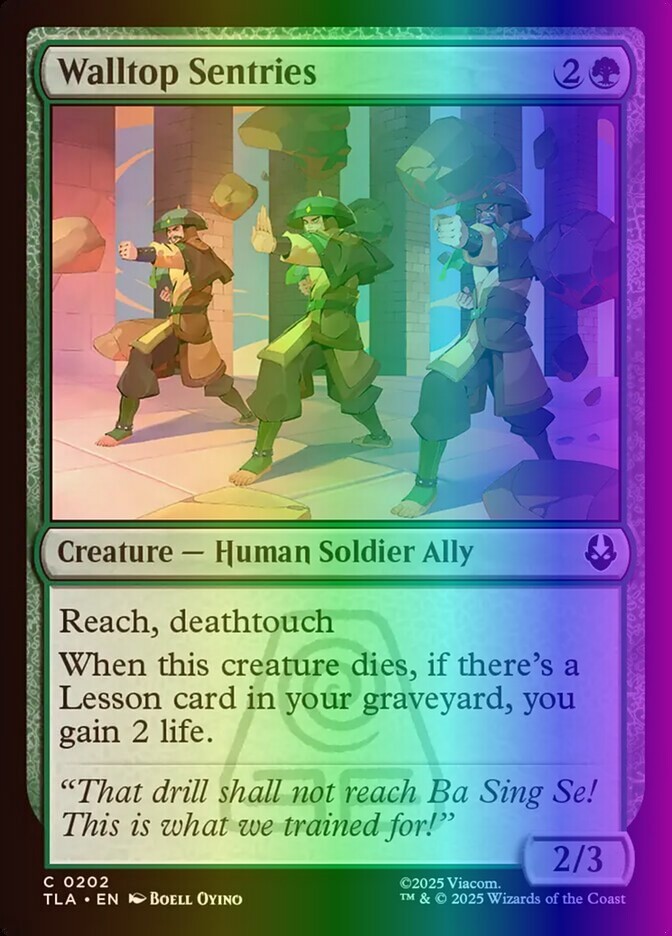MTG Walltop Sentries (202/436) Avatar The Last Airbender NM FOIL MTG Walltop Sentries (202/436) Avatar The Last Airbender NM FOIL