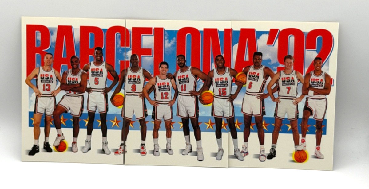 1991-92 SkyBox USA Dream Team Barcelona 92 3 Card Set #544 545 546 Jordan
