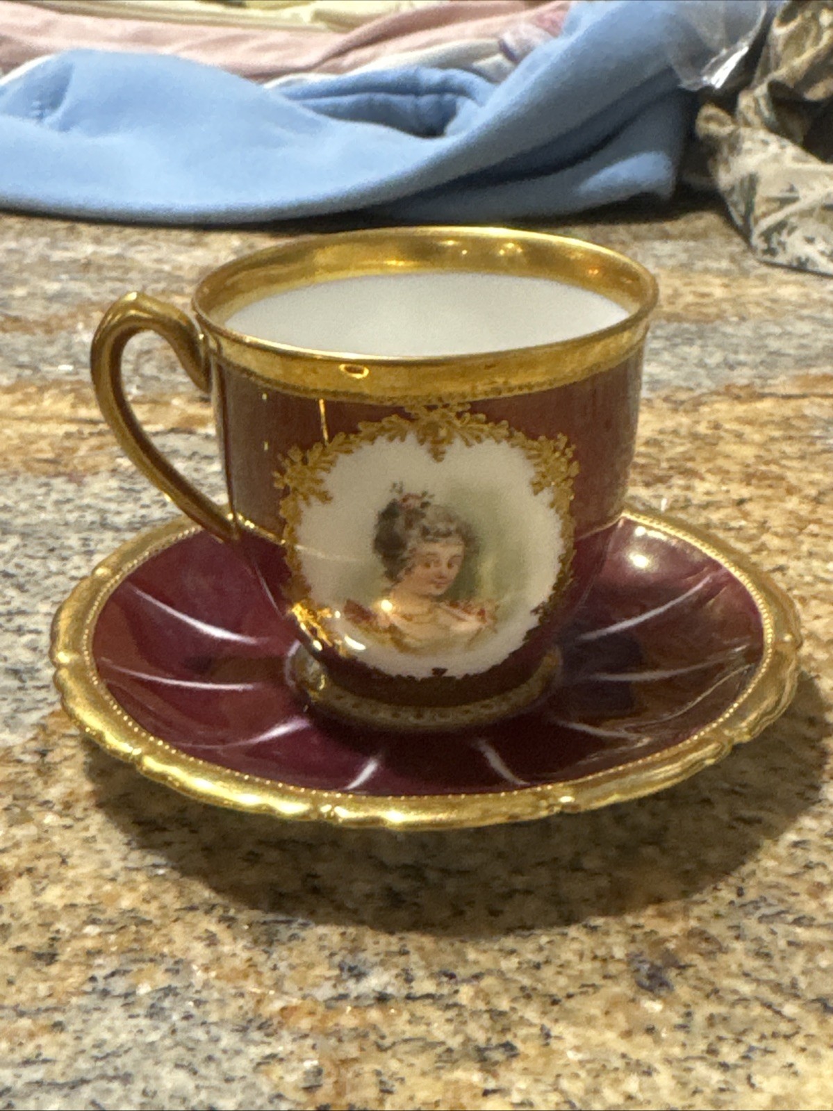 1870s ANTIQUE HAND PAINTED DRESDEN DEMITASSE CUP SAUCER Donath Richard Klemm VTG 1870s ANTIQUE HAND PAINTED DRESDEN DEMITASSE CUP SAUCER Donath Richard Klemm VTG