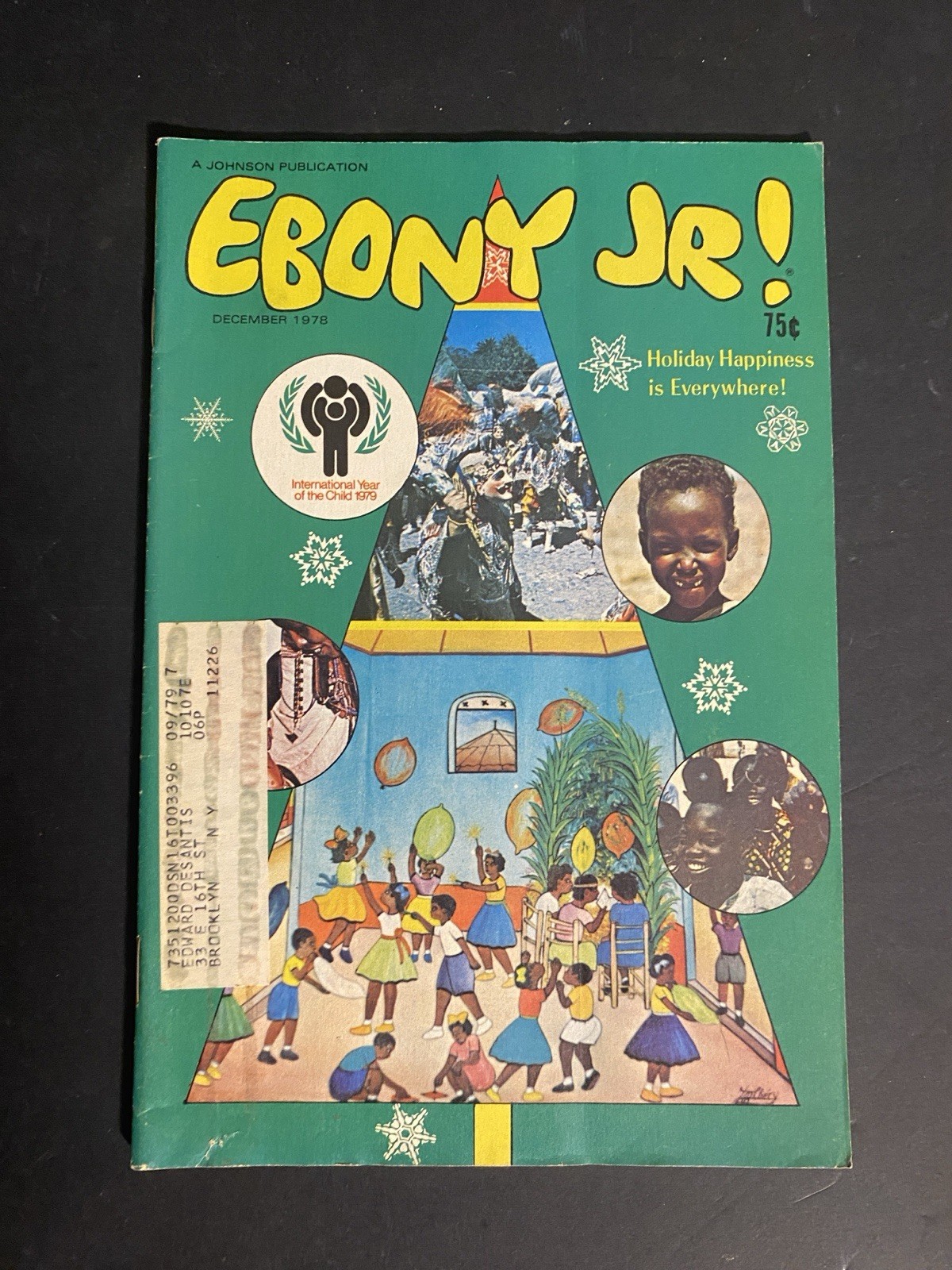 RARE Vintage Ebony Jr Magazine December 1978 Christmas & Kwanza Cover Excellent