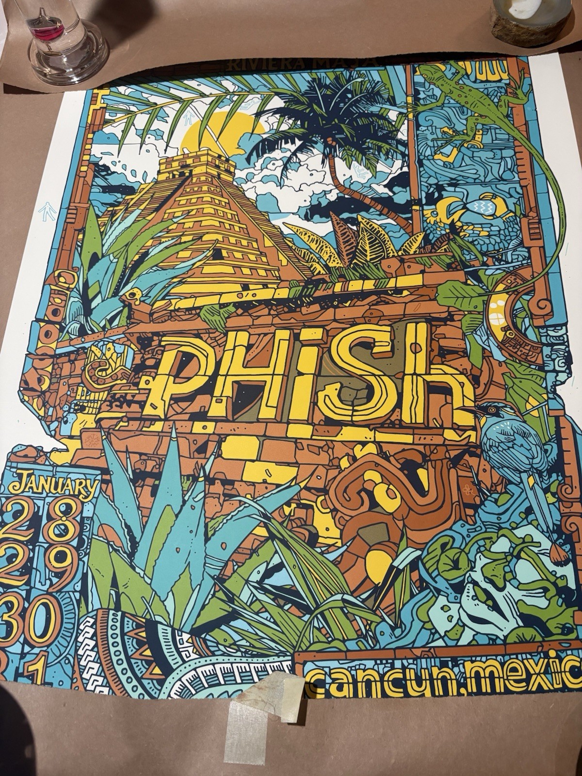 Phish Mexico poster 2026 Tyler Stout Riviera Maya Matching # Set REGULAR + FOIL Phish Mexico poster 2026 Tyler Stout Riviera Maya Matching # Set REGULAR + FOIL