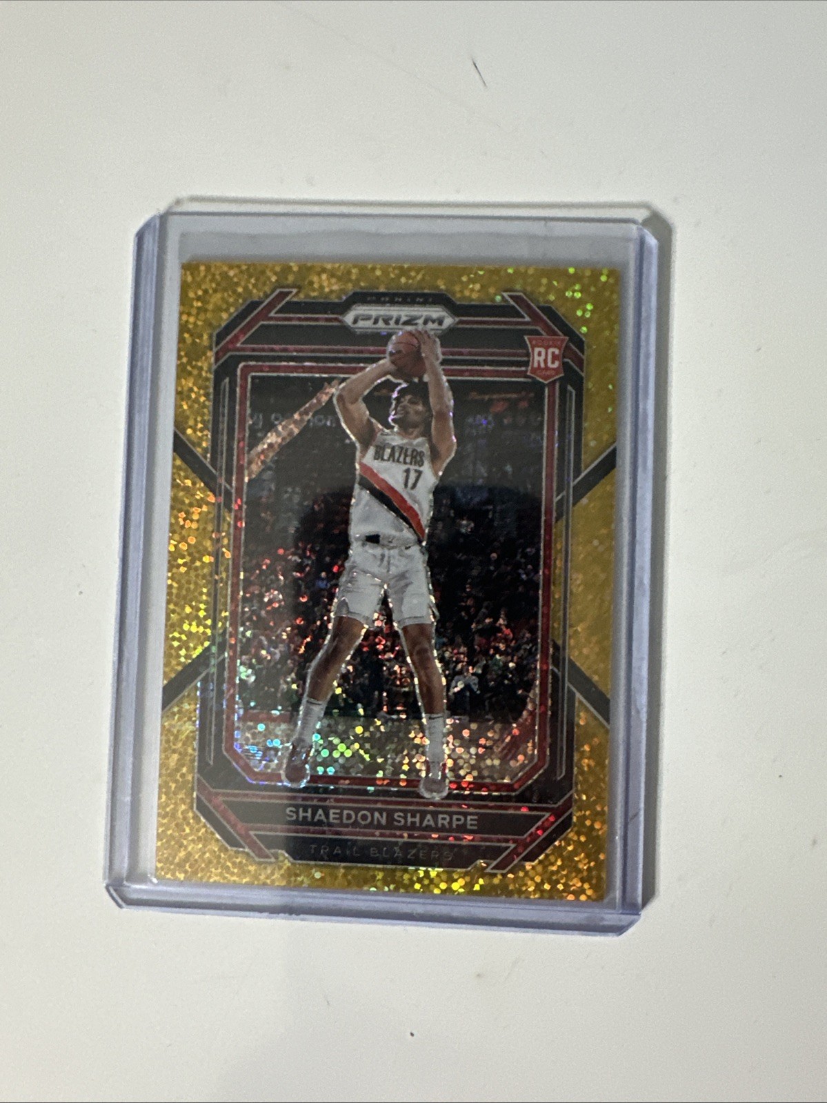 2022 PANINI PRIZM #250 SHAEDON SHARPE GOLD SPARKLE RC ROOKIE /24 2022 PANINI PRIZM #250 SHAEDON SHARPE GOLD SPARKLE RC ROOKIE /24