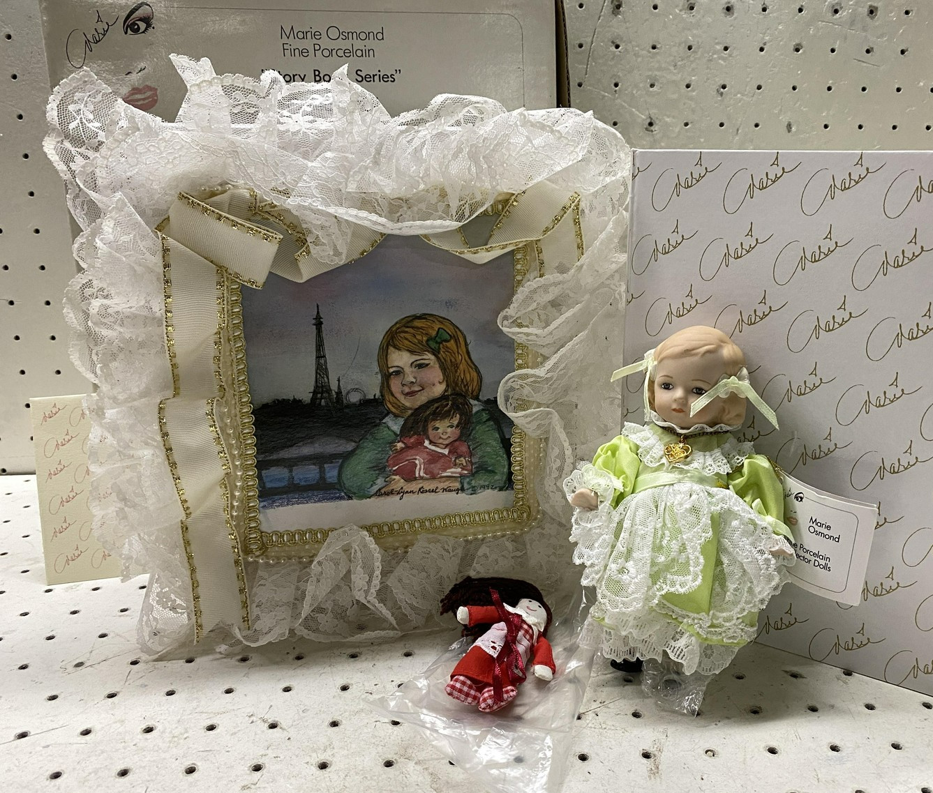 Vintage Marie Osmond Juliette Story Book Series Porcelain Doll Pillow COA