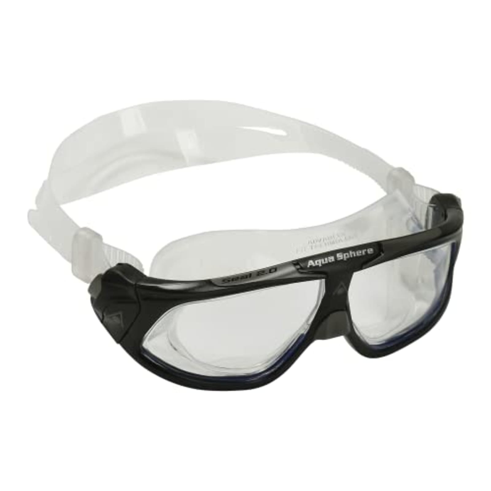 Aqua Sphere Seal 2.0 Adult Swim Goggles Smoke Black Curved Lens Anti-Fog UV Aqua Sphere Seal 2.0 Adult Swim Goggles Smoke Black Curved Lens Anti-Fog UV