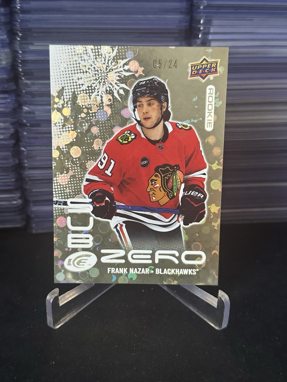 2024-25 Upper Deck Ice Frank Nazar Sub Zero Rookies Gold /24 RC
