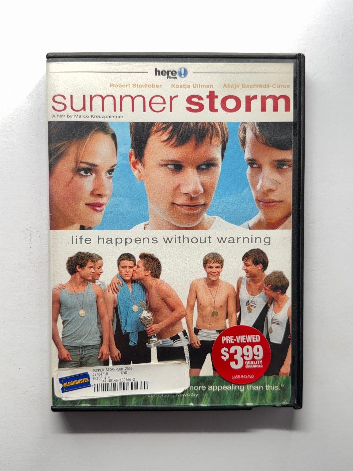 Summer Storm DVD 2004 Robert Stadlober, Kostja Ullmann, Marco Kreuzpaintner Summer Storm DVD 2004 Robert Stadlober, Kostja Ullmann, Marco Kreuzpaintner