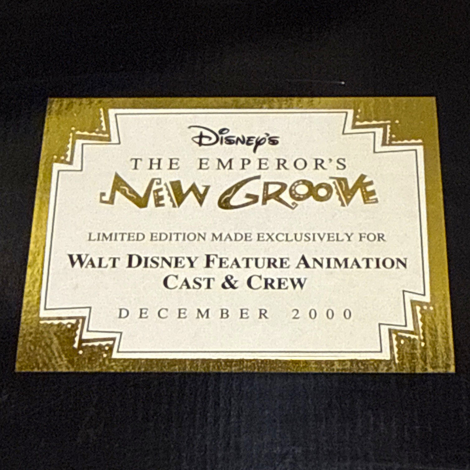 Disney Emperor\'s New Groove Kuzco Llama Maquette Cast Member Exclusive 2000