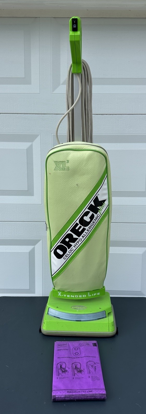 Oreck XL2 Celoc Hypoallergenic Plus Green RARE Oreck XL2 Celoc Hypoallergenic Plus Green RARE