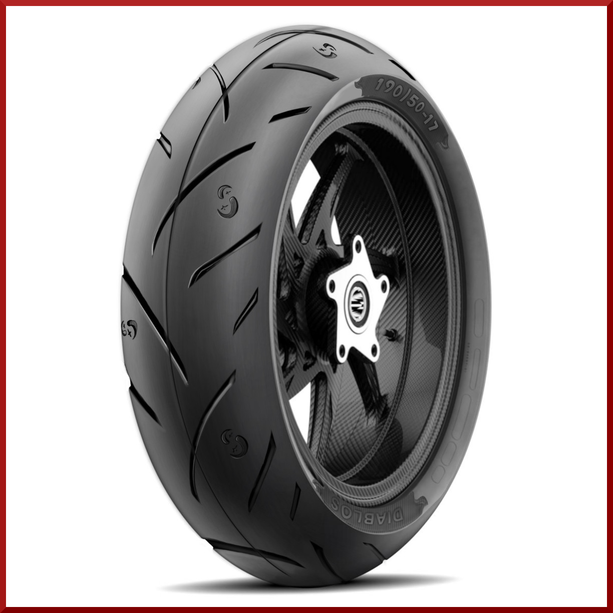 Roadmax Rear 190/50-17 (75H) Motorcycle Tire for Suzuki Honda Yamaha Harley etc