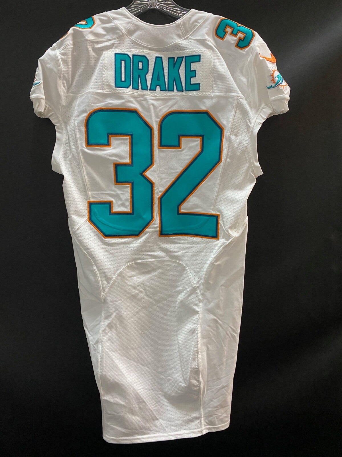 #32 KENYAN DRAKE MIAMI DOLPHINS GAME USED/TEAM ISSUED NIKE JERSEY CARDINALS