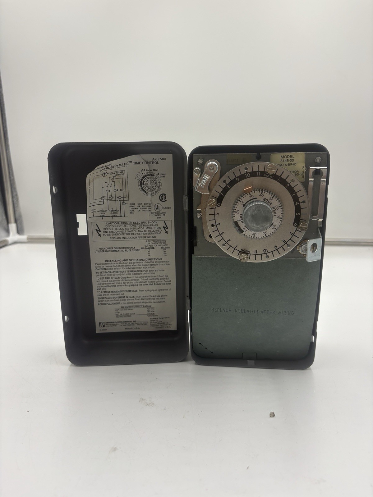 Paragon 8145-00 Commercial Refrigeration Defrost Control Timer Paragon 8145-00 Commercial Refrigeration Defrost Control Timer