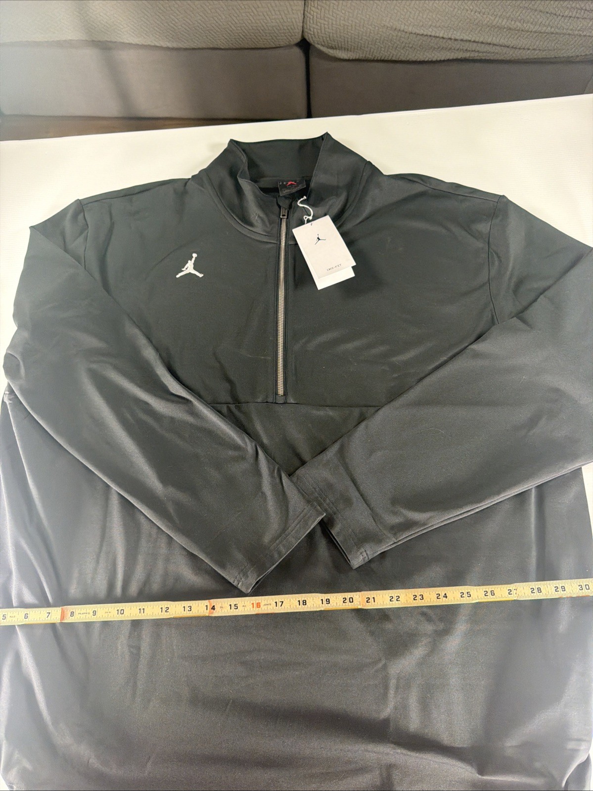 NWT Nike Air Jordan Half-Zip Long Sleeve Men\'s Size 3XL Black Top Shirt NWT Nike Air Jordan Half-Zip Long Sleeve Men\'s Size 3XL Black Top Shirt