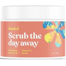 ASUTRA Scrub the Day Away Vitamin C Exfoliating Body Scrub 16oz  Ultra Hydrat... picture