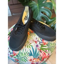 Vans Authentic Black Canvas‎ Low Top Sneakers Mens 7 Womens 8.5 picture
