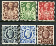 GB KGVI 1939-48 2s6d-£1 SG 476-478c hinged mint (cat. £375 as u/m) picture