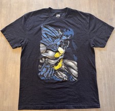 VTG Batman T-Shirt Mens XL Black TV Show DC Comics Streetwear Y2K Anime Faded picture
