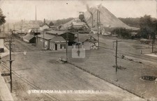 Coal Mine Mining fr Main Street WENONA IL Illinois RPPC Photo Postcard COPY picture