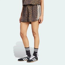 adidas Women's Oiginals Leopard Satin Shorts-KA2673-NEW picture