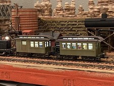 On30 Shorty *3* Cars -1 Coach, 1 Combine and 1 Baggage Car Kit picture