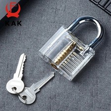 Clear Practice Lock (New,) With 2 Keys Will Check Before Sending - No box picture