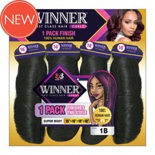 BOBBI BOSS WINNER 1-Pack Finish | 100% SUPER BODY Human Hair | SELECT COLOR picture