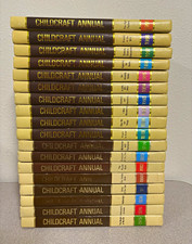 Vintage Childcraft Annual Book Lot 18 Hardcover 1975-1999 World Book Illustrated picture