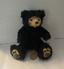 ROBERT RAIKES “Brandon” BEAR Wood Face / Paws Limited Edition 335/750 WITH TAG picture