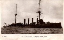 British Royal Navy HMS Shannon RPPC Photo WWI  c1910s picture