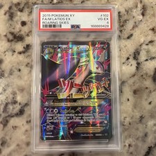 2015 POKEMON XY ROARING SKIES #102 FULL ART/M LATIOS EX PSA 4 picture